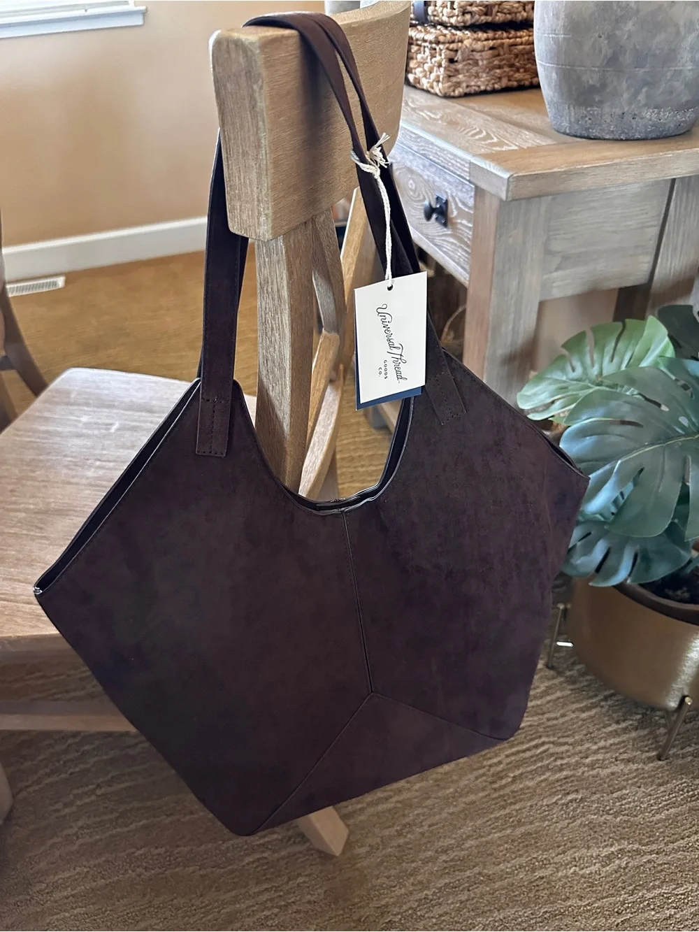 NWT Slouchy Suede Tote Handbag